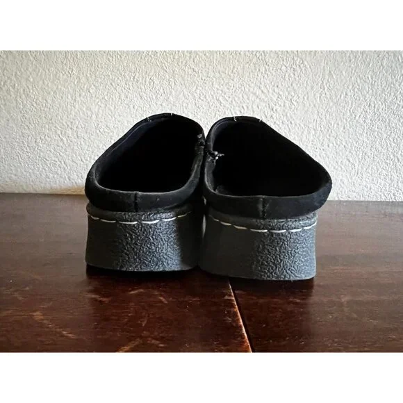 Naturalizer Kaira Clog Mule Shoes Womens 8M Black Suede Comfort Slip On Solid - Picture 5 of 11